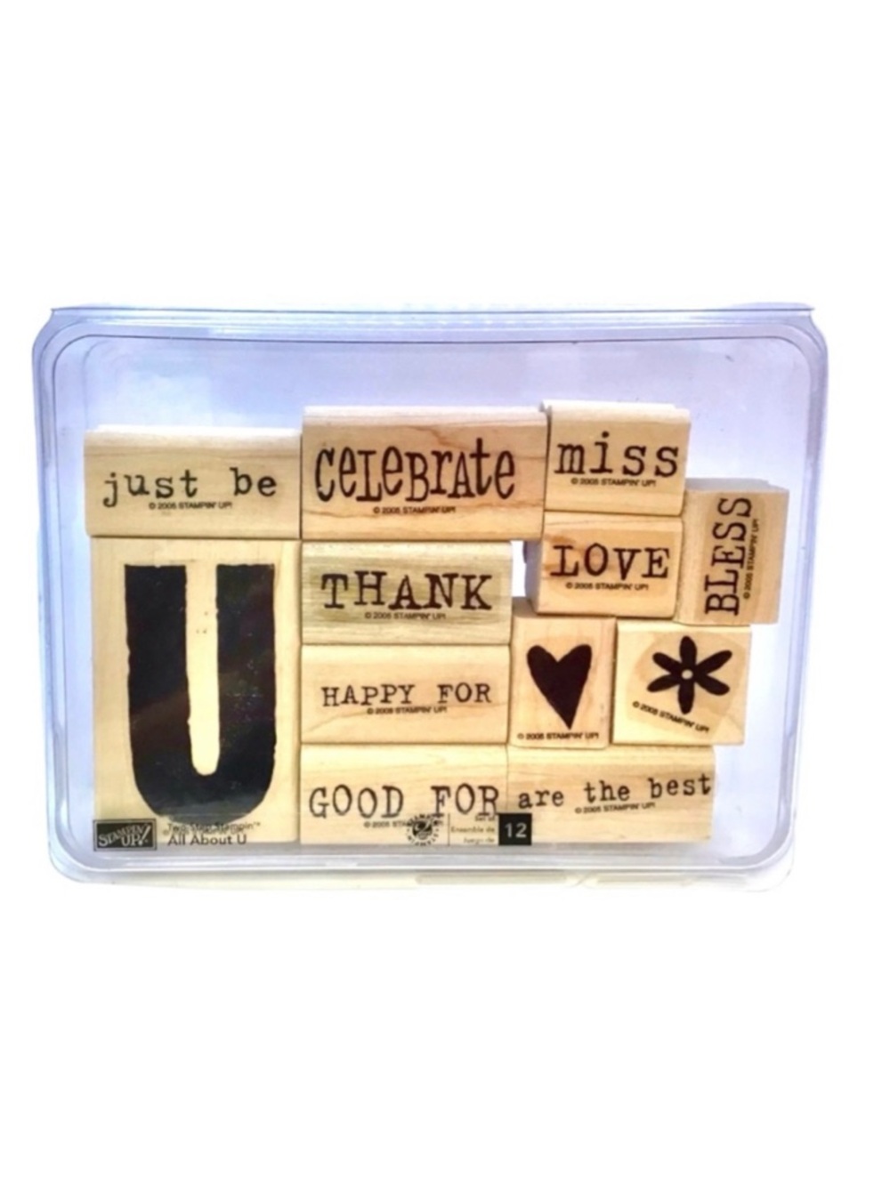 Stampin’ Up! 2005 “All About U” Rubber Stamp Set